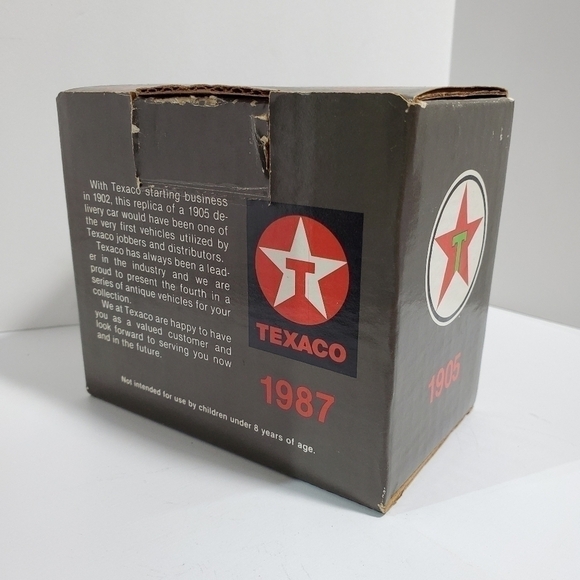 Die Cast Texaco 1905 Ford Delivery Car locking coin bank w/key - Picture 9 of 10